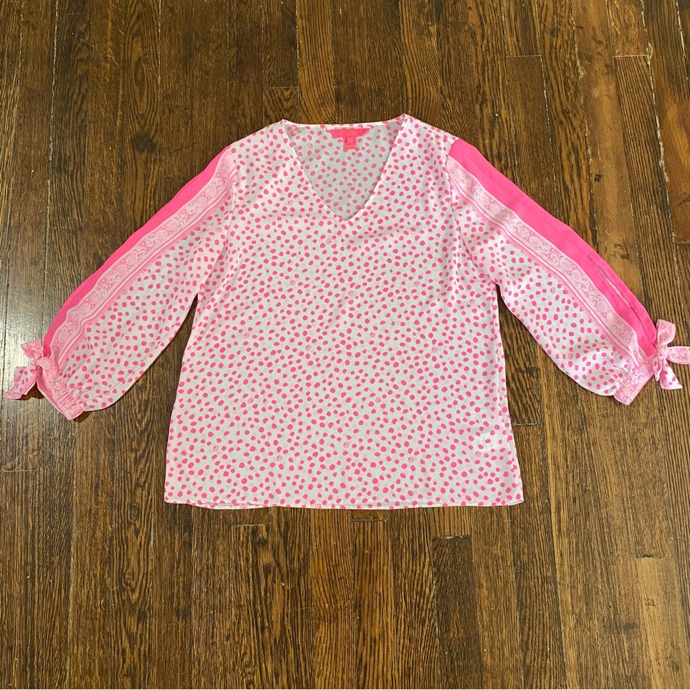 Lilly Pulitzer polka dot top size XS